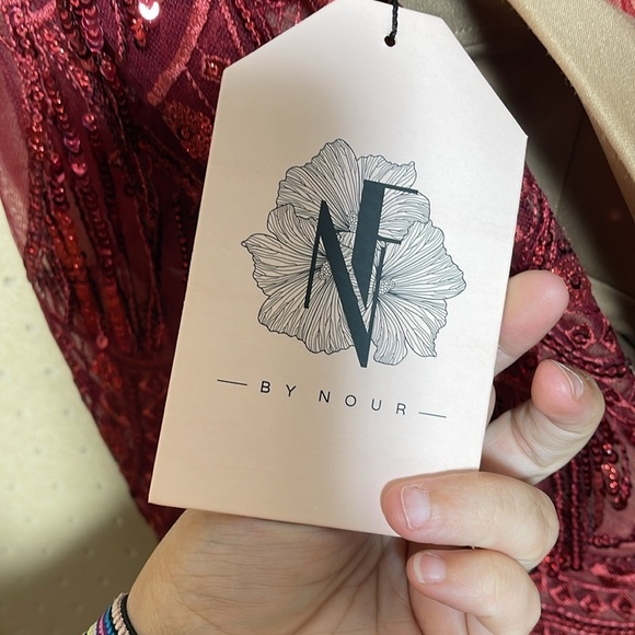 MNM COUTURE
NF BY NOUR N0293 DRESS burgundy - Picture 13 of 17